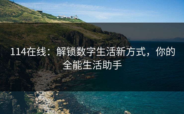 114在线：解锁数字生活新方式，你的全能生活助手